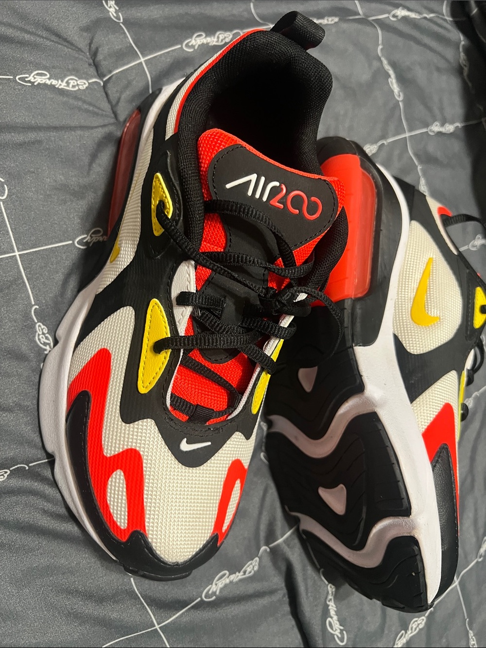 Nike Kids Air 200 Sneakers in Red Black Yellow